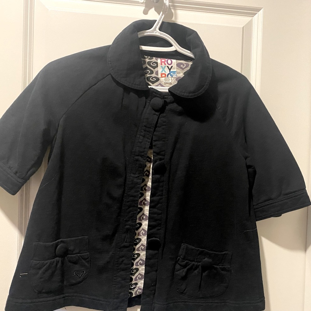 Roxy crop casual lined cotton top
